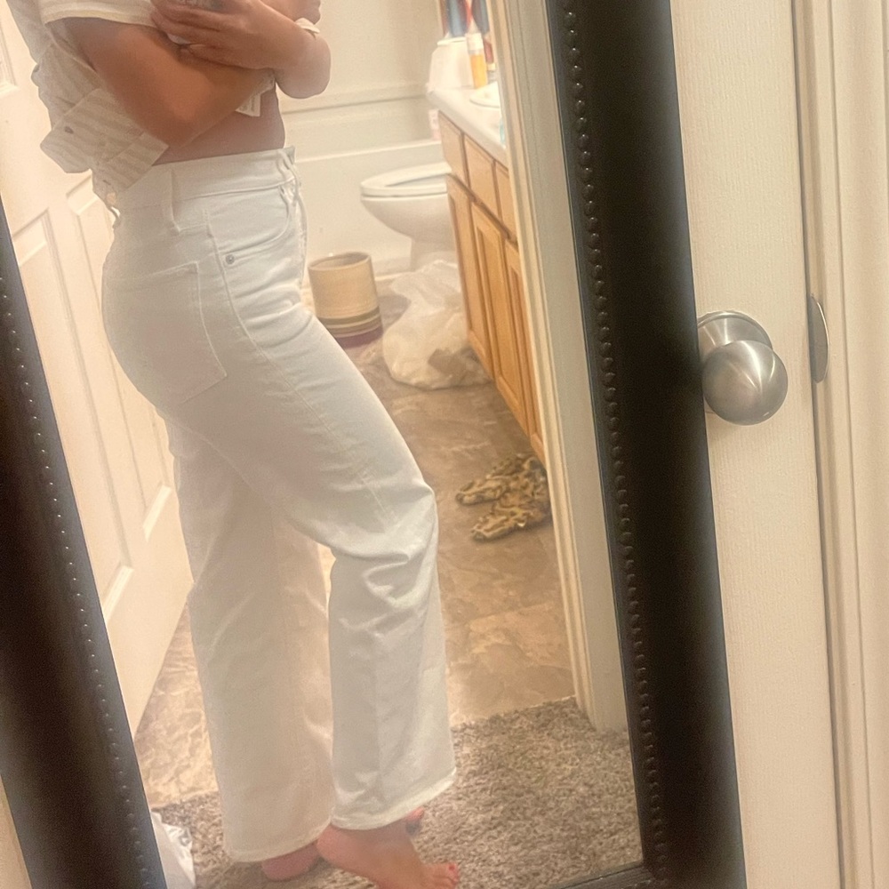 Madewell the perfect vintage wide leg crop Jean size 23